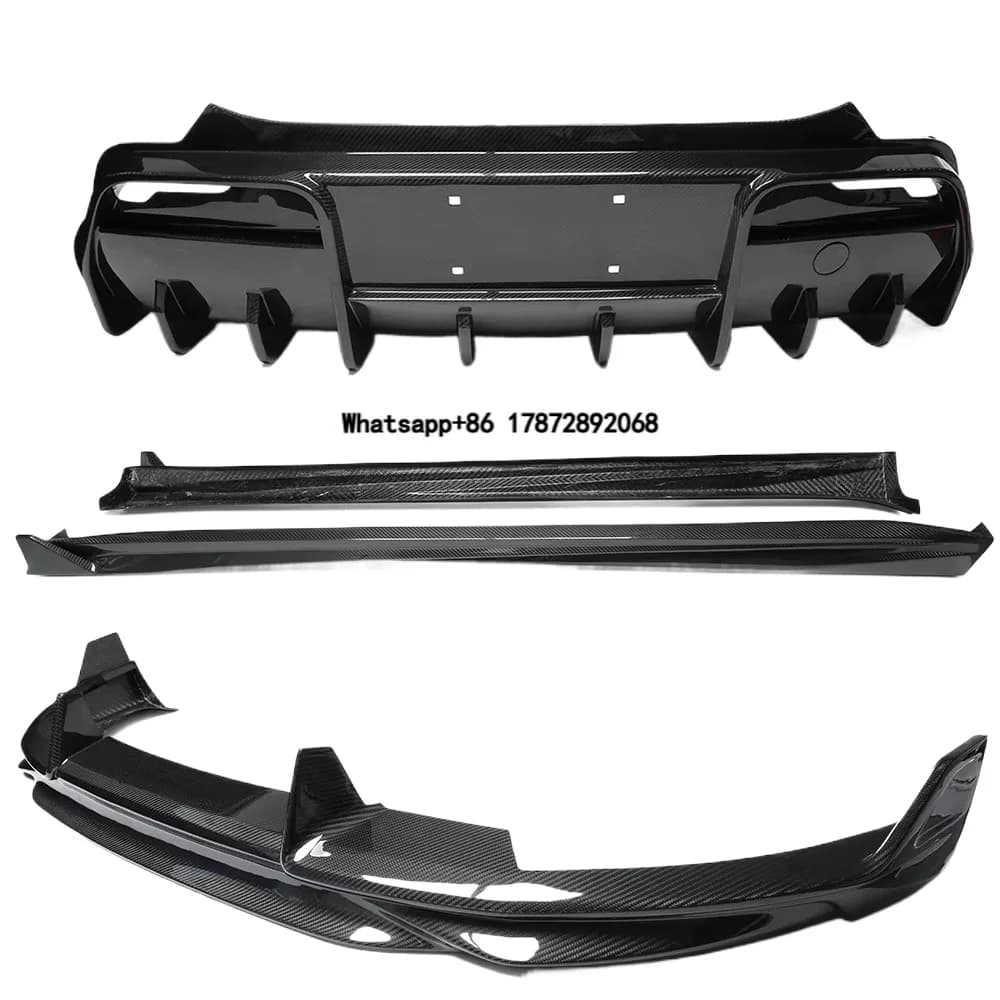 For  2025+ MODEL Y Juniper Dry Carbon Fiber Body Kits Front Bumper Lip Rear Diffuser Side Skirts Shiny/Matte