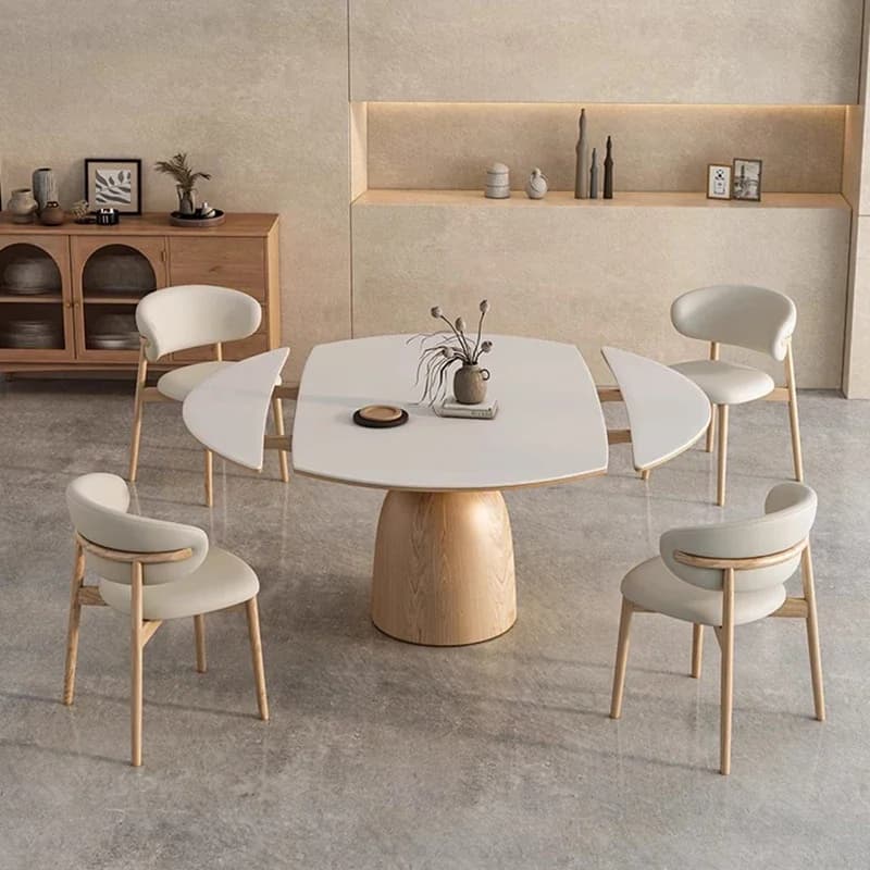 Nordic Italian Dining Table Multifunctional Luxury Storage Heat Resistance Dining Table Round Organiser Mesa Dobravel Decoration