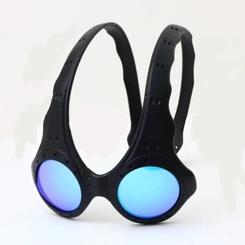 2024 new cross-border trend metal frame anti-blue glasses sports