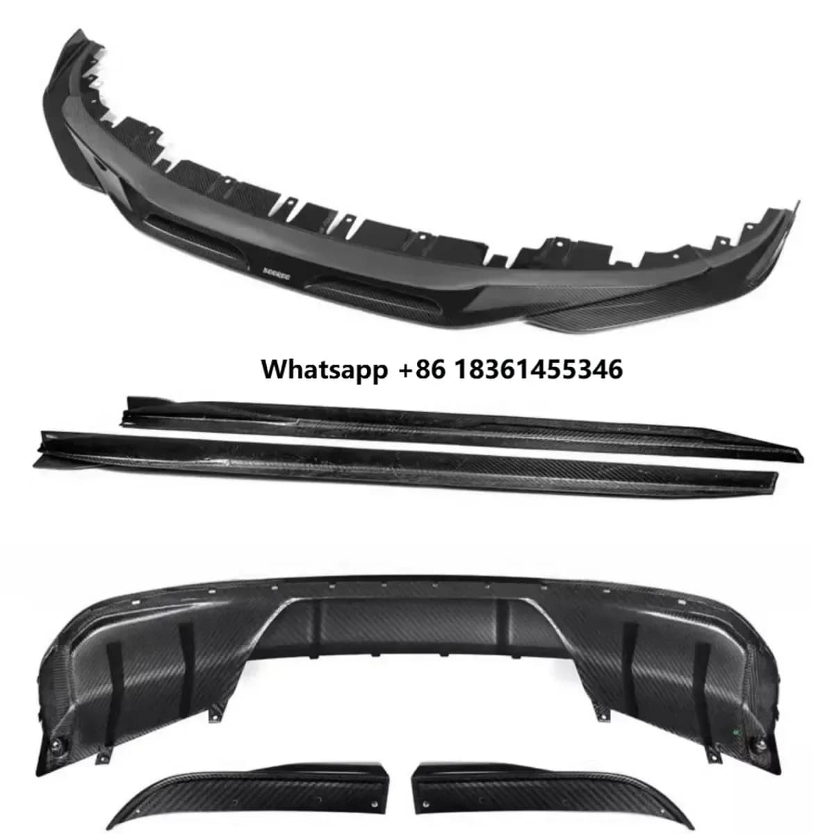 Carbon Fiber Body Kit Front Rear Lip Side Skirt Assembly For  i4 Modified New Style Auto Accessories
