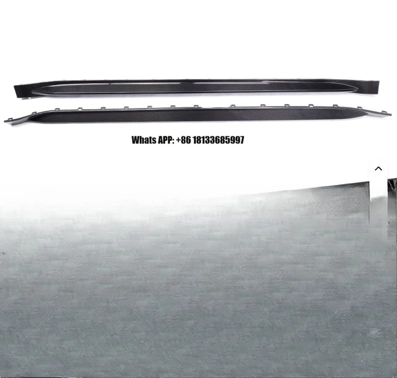 Dry Carbon Fiber Style Black Side Skirt for M3 G80 M4 G82 G83 Car