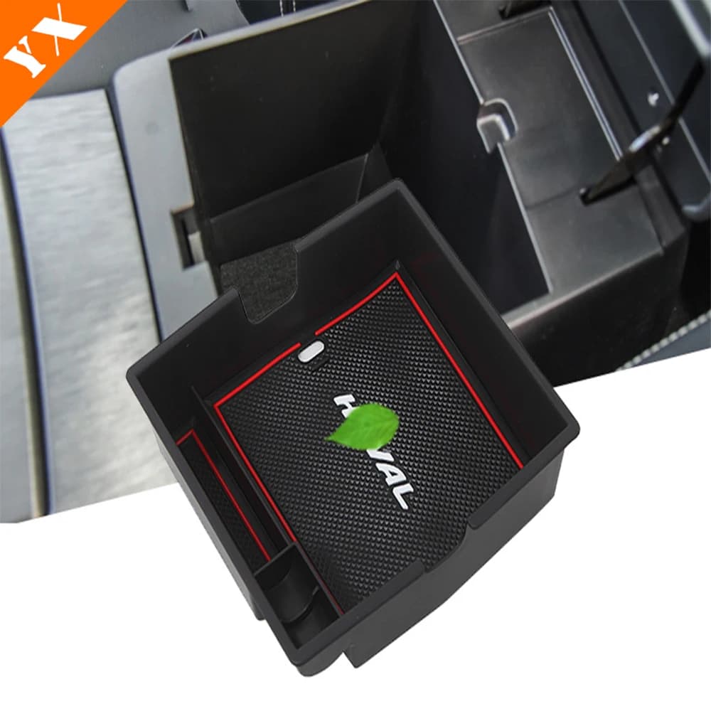 For Haval Jolion Accessories 2021-2024 Car Central Console Seat Armrest Storage Box Organizer Storage Box Decor Protection