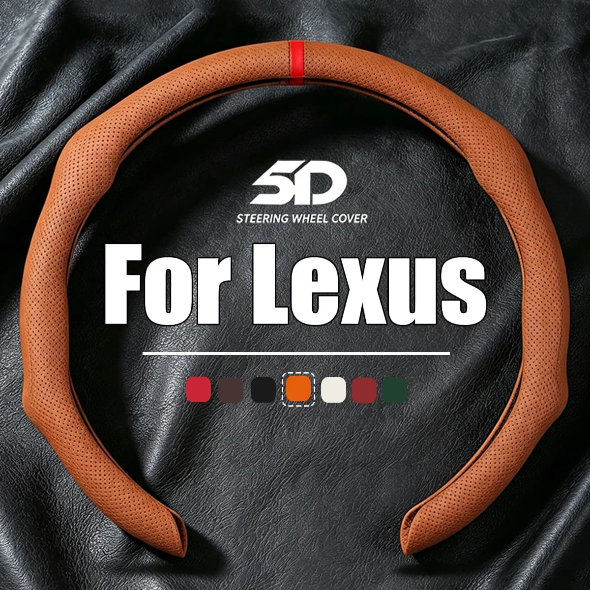 NAPPA Car Steering Wheel Cover Booster Cover For Lexus GX460 LS XF40 ES XV60 XV70 LX570 J200 RC Breathable Non-slip Accessories