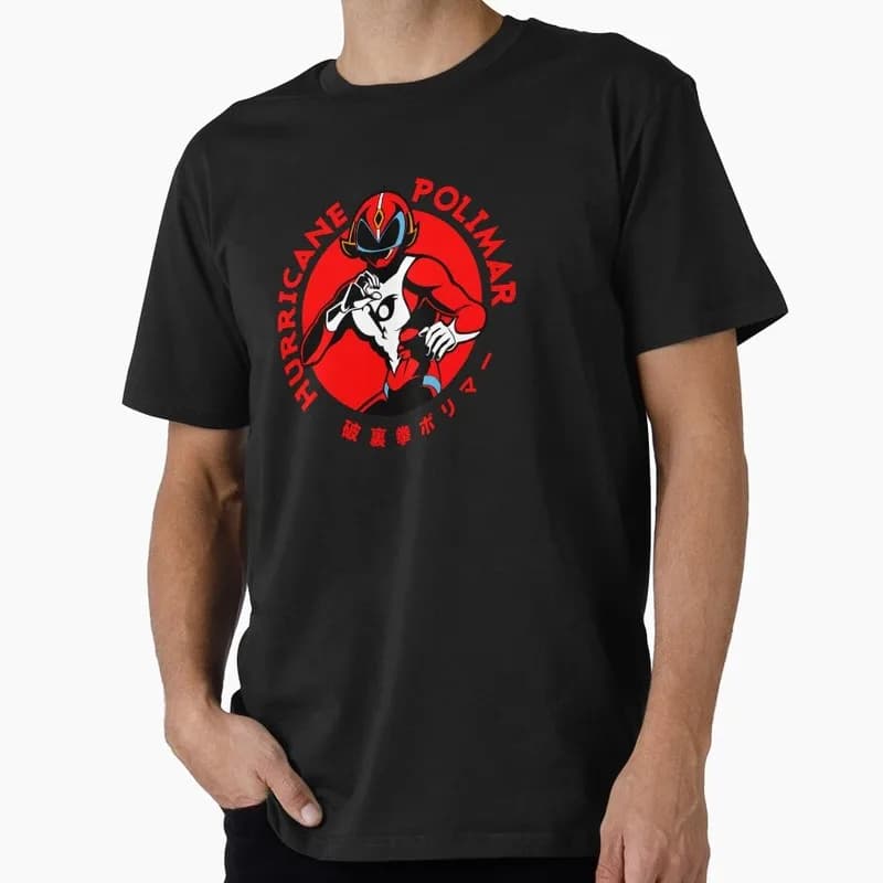 Kagaku Ninja-Tai Gatchaman Science Ninja Team Polimar Circle T-shirt Vintage 70s Anime Battle of the Planets G-Force Fan Tops