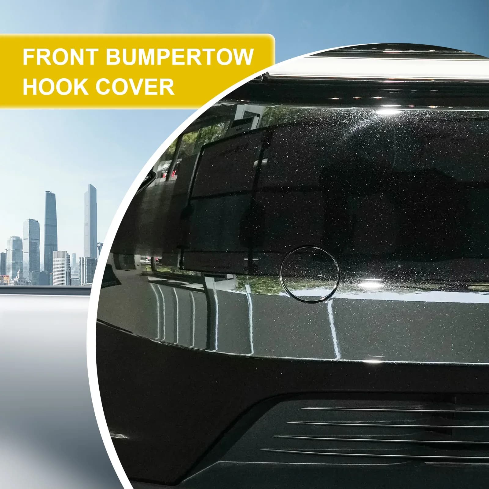 For Tesla Model Y Juniper 2025 2026 Front Bumper Tow Hook Cap Towing Eye Cover Trailer Cover Cap Right Side 194019100D