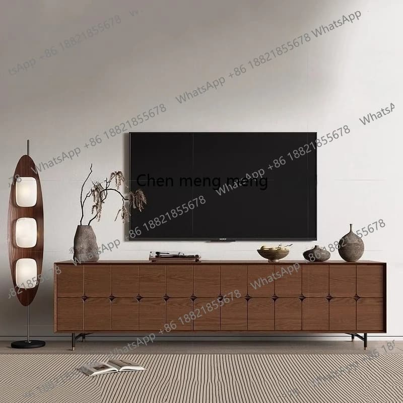 ​​Nordic Retro Mid-Century TV Stand Italian Modern Design Small Space Spacious Storage Cabinet Living Room Furniture