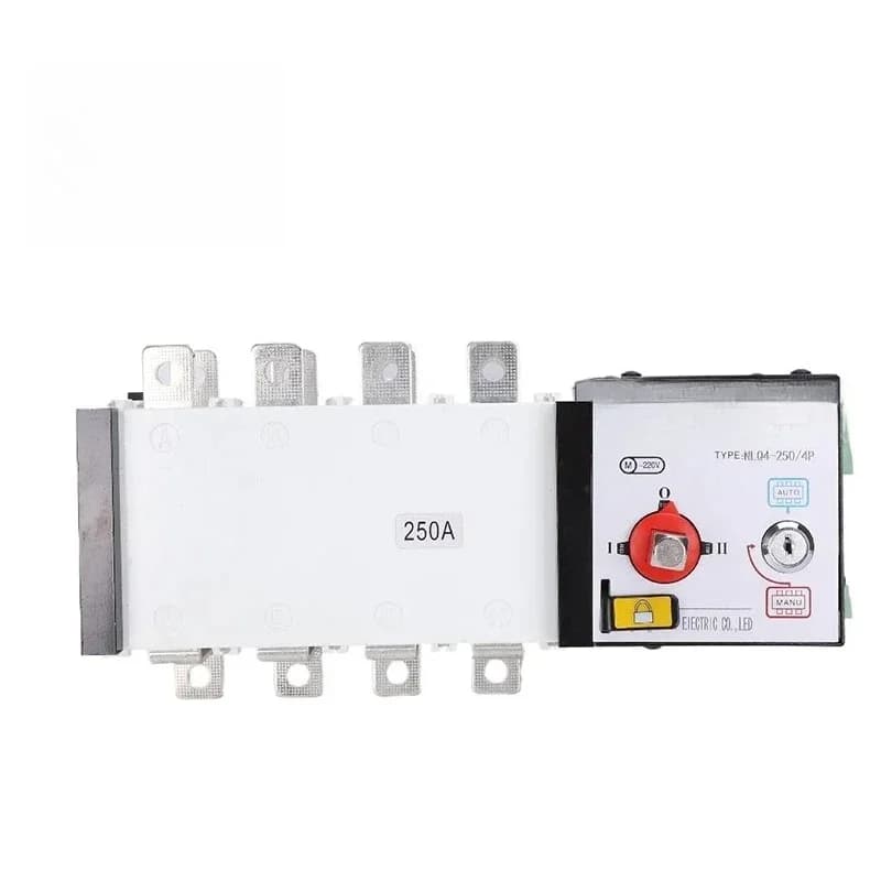 Dual Power Automatic Transfer Switch 2 in 1 out 3 P 4P 100A to 3200 Amp 3 Phase PC Class 380v Circuit Breaker Isolation Type