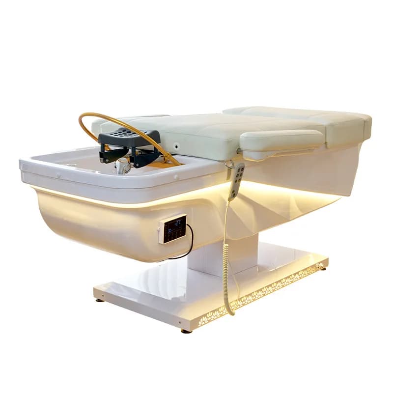 shampoo bedside treatment bed with foot therapy constant temperature water circulation heater fumigation project Tuoke bed