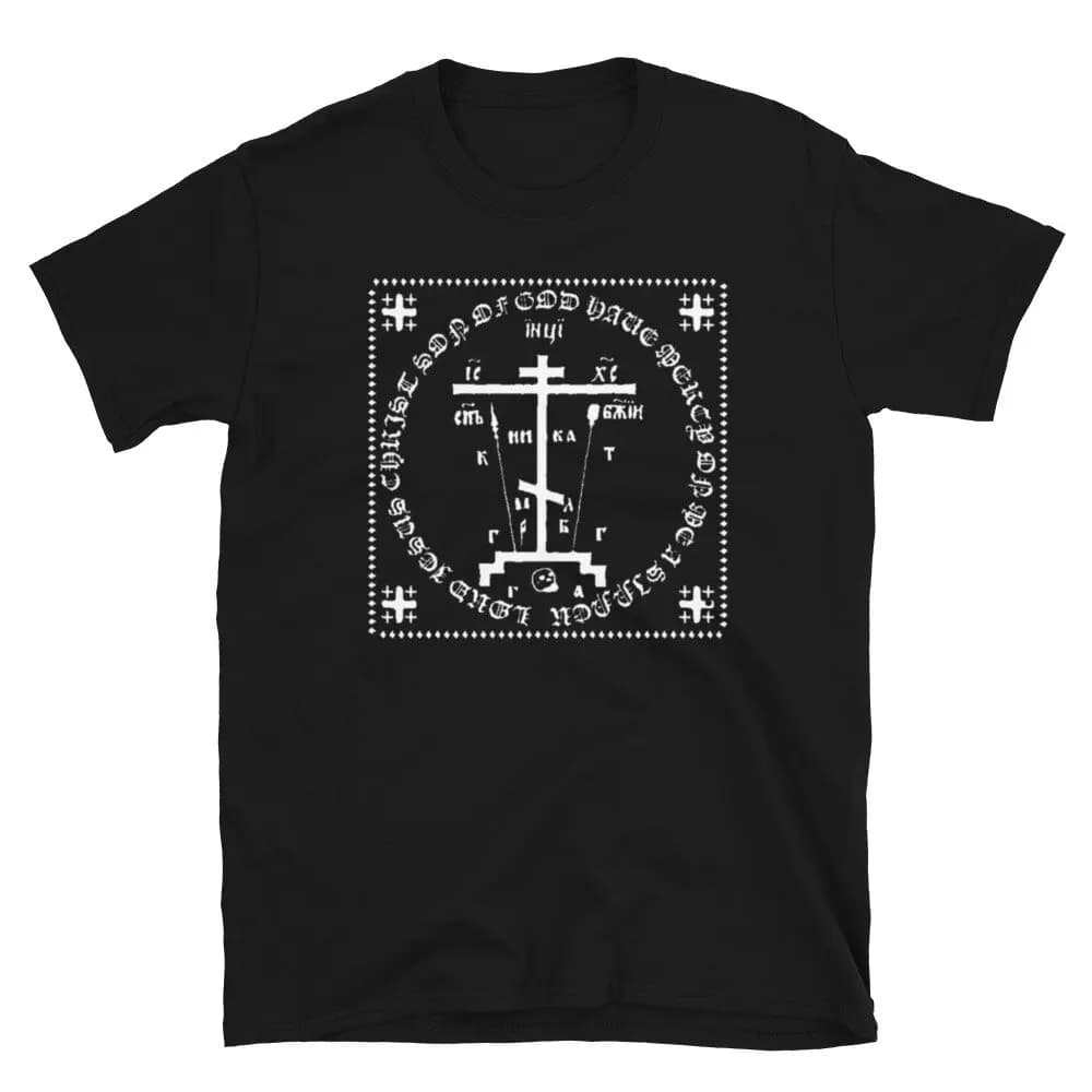 Golgotha Cross Orthodox T-Shirt 100% Cotton O-Neck Short Sleeve Summer Casual Mens T-shirt Size S-3XL