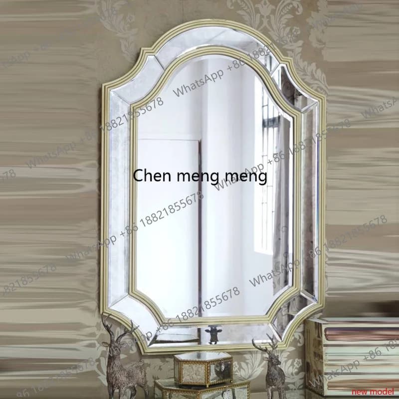 New Chinese-style bathroom, wall-mounted bathroom, dining room room decorative mirror, bathroom wall-mounted vanity mirror AB03