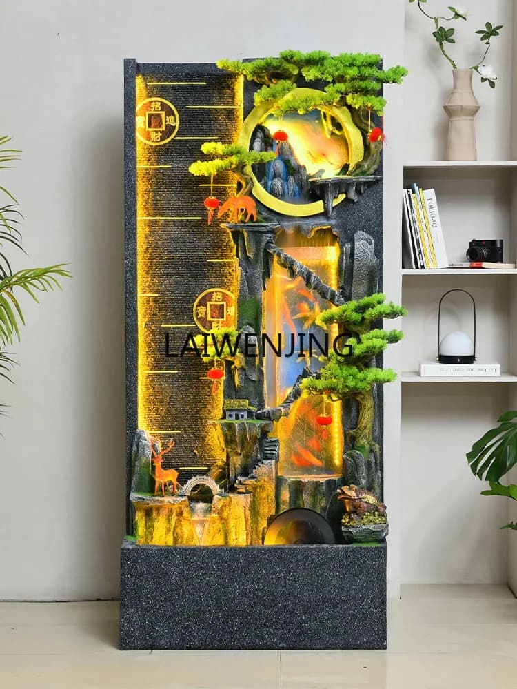 SGF flowing water ornament circulation screen partition opening gift fountain big landscape