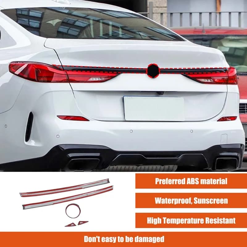 Fit For 2020-2024 BMW 2 Series F44 ABS carbon fibre Body kit Rear Tail Gate Trunk Back Door Lid Strip Cover Rear badge strip