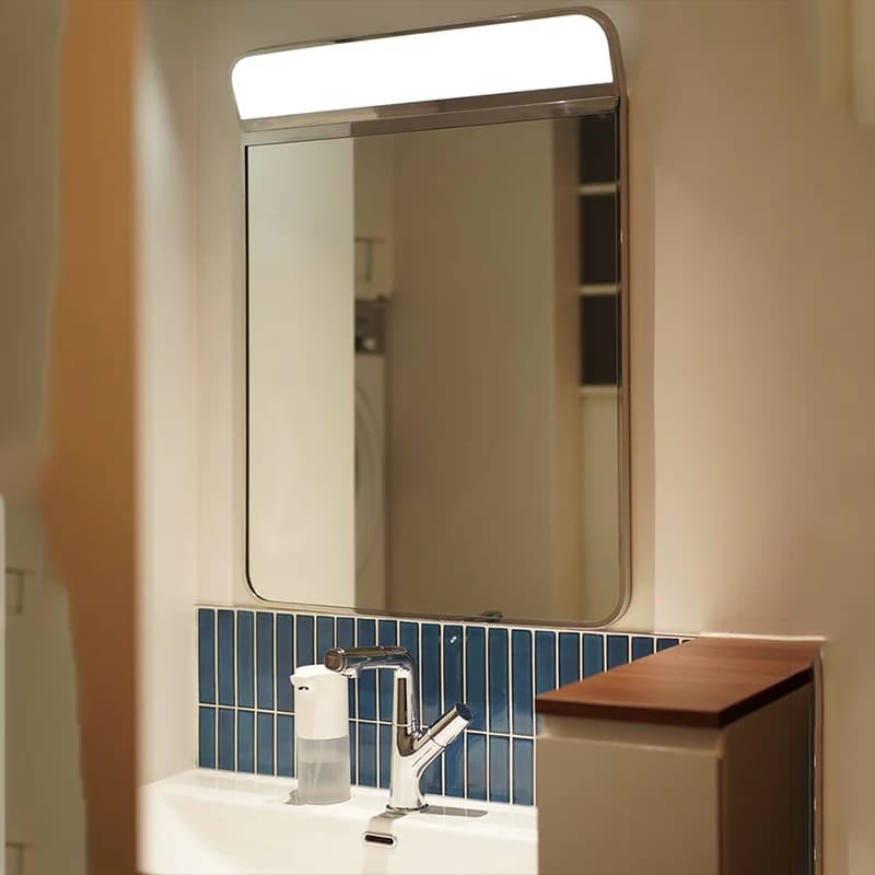 Bathroom Modern Mirror Wall Decoration Vanity Aesthetic Shower Nordic Makeup Mirror Hanging Cosmetics Espelhos Home Products
