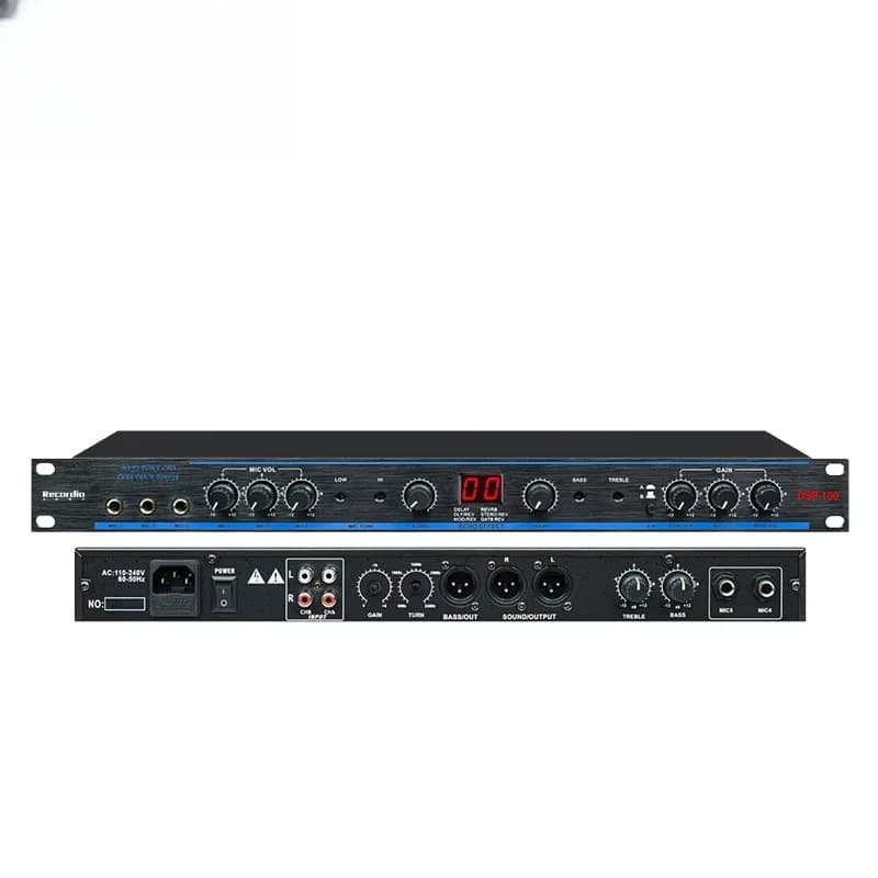 Recordio GAX-100 99DSP Professional Digital Effector Preamplifier 20Hz-20kHz Frequency Range for Music Motivational Effects KTV