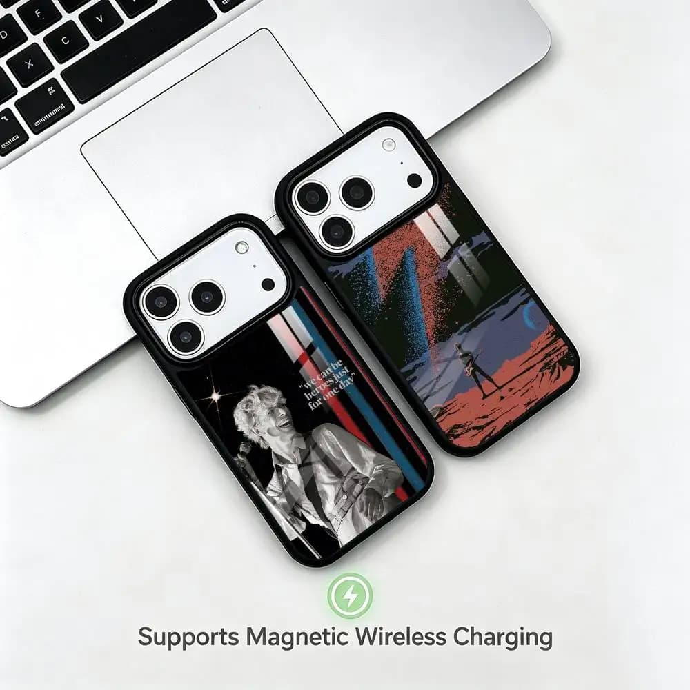 Rock musician David Bowie  gift Phone Case For iPhone17,16,15,14,13,12,11 Plus,Pro Compatible with magnetic wireless charging