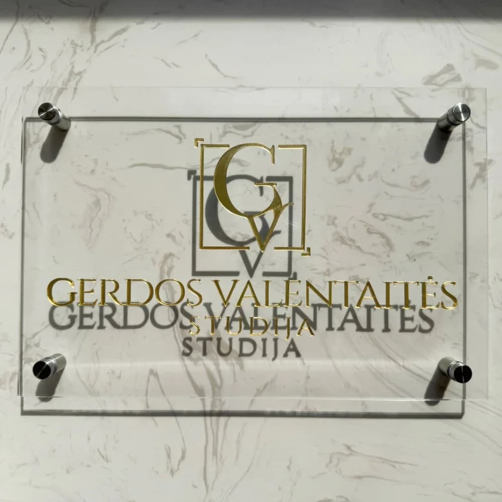 Modern Acrylic  3D Sign Billboard Door Plate For Company Shop Store Hotel Salon Customize Business Logo Icon Name Slogan Letter