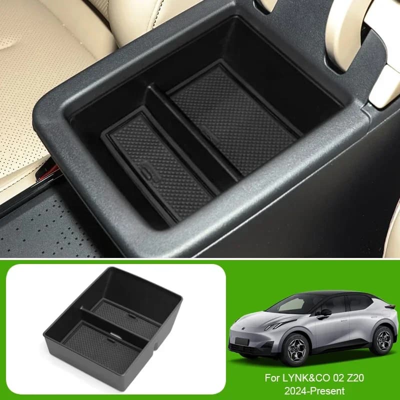 Car For LYNK&CO 01 02 03 2024-Present Wireless Charging Mat Under Console Door Organizer Armrest Storage Auto Box Accessory