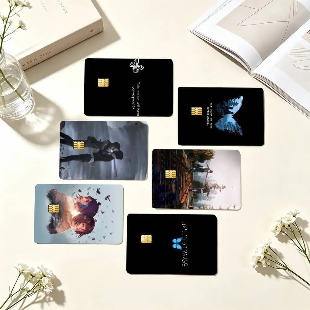 L-Life is Strange Credit Card HD Stickers Small Chip Waterproof Sticker Game Card Decal Gift
