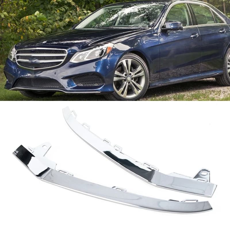 Front Bumper Lower Lip Trim For Mercedes-Benz E-Class W212  E350 2014 2015 2016 Chrome Trim Molding A2128852774 A2128852774