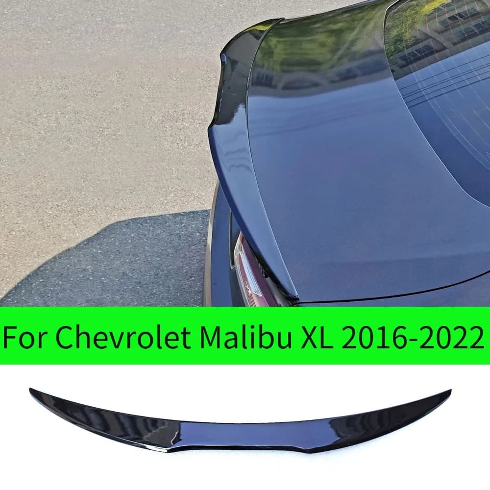 For XL Rear Trunk Spoiler Wing Kit 2016-2022 Chevrolet Malibu Enhance Aerodynamics Style Body Tail Wing Decoration