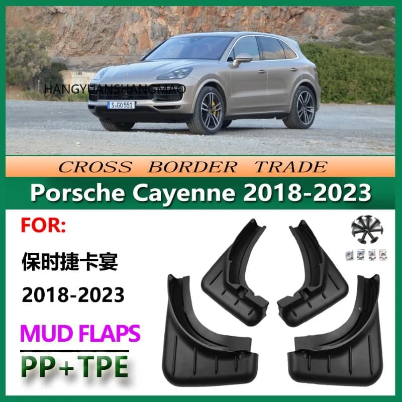 Mud Flaps For Porsche Cayenne 2018-2022 Mudguards Fenders Splash Guards Car Accessories Auto Styline 4 PCS
