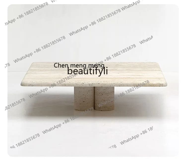 Natural Marble Tea Table Silent Style Nordic Simple Designer Creative Square Living Room Home Table furniture living room