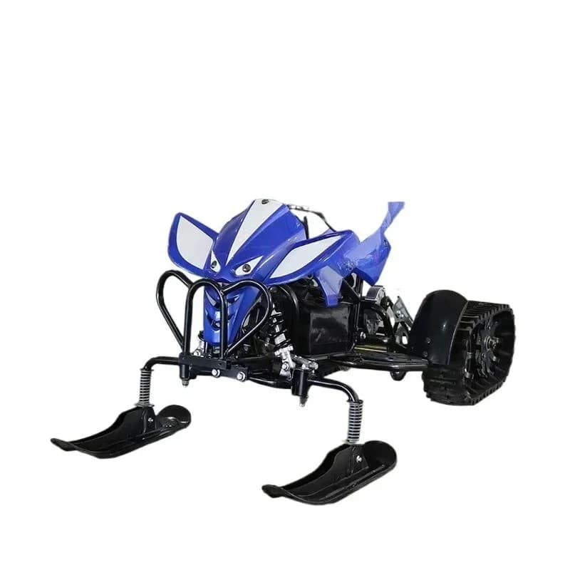 Steel frame and antifreeze plastic range rear track drive electric snowmobiles for children and adults
