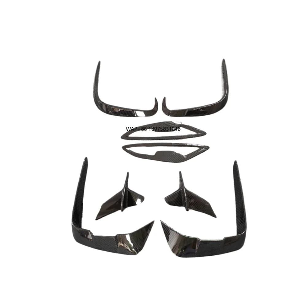for 2020+G14 G15 G16 Dry Carbon Fiber Q-style Front Bumper Splitter and Rear Body Kit