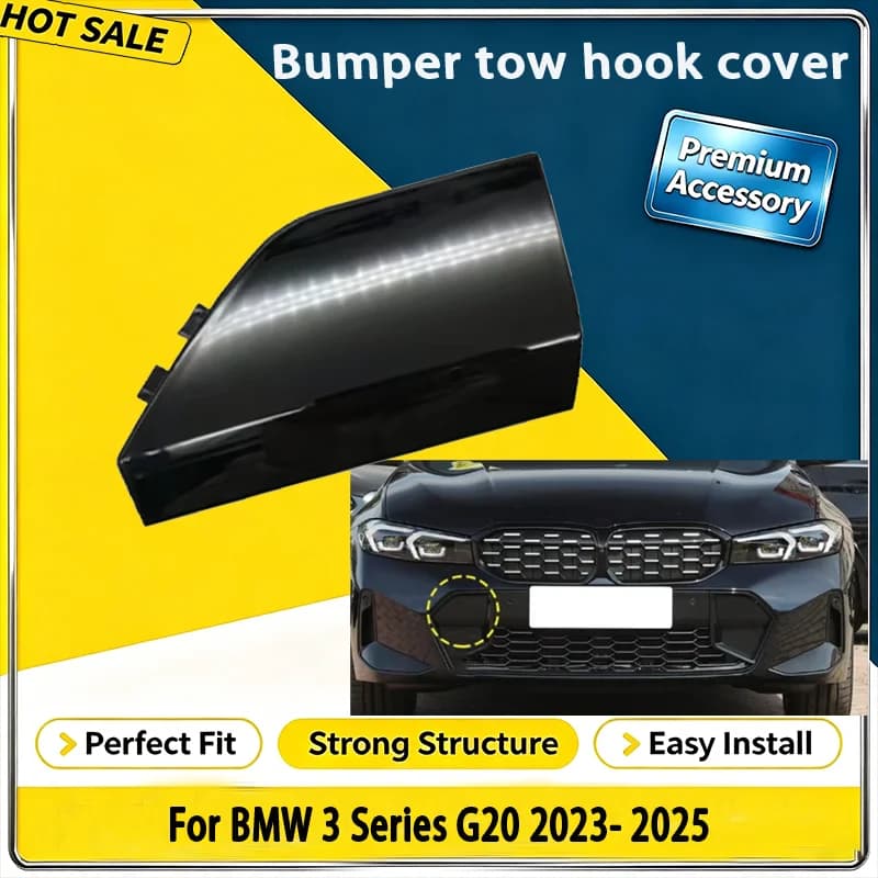 For BMW 3 Series G20 2023 2025 Right B07A Car Front Bumper Towing Hook Cover Tow Hook Cap 51118085456 Replacement Accessories