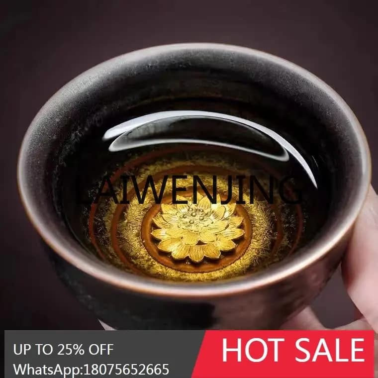 Silver Spot Tianmu Silver Porcelain Cup Ceramic Colorful Silver Cup Personal Master Tea Cup