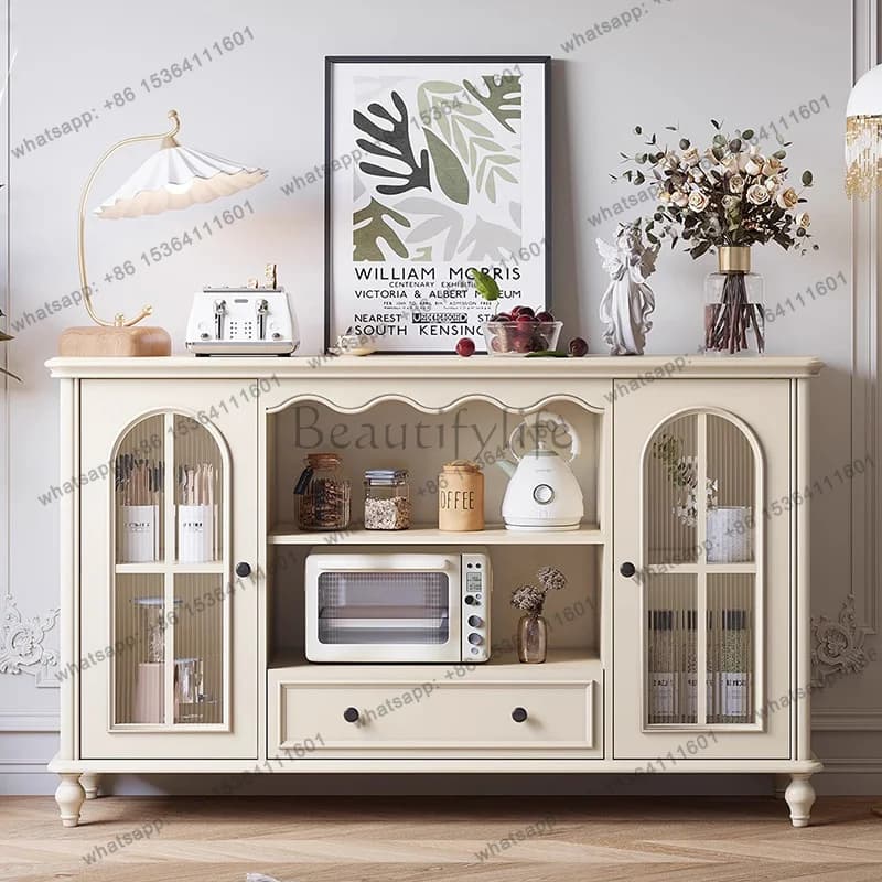 French Aesthetic Living Room Cabinet Design Glamour Metal Handle Luxury Living Room Cabinet Nordic Modern Meuble Salon Furniture