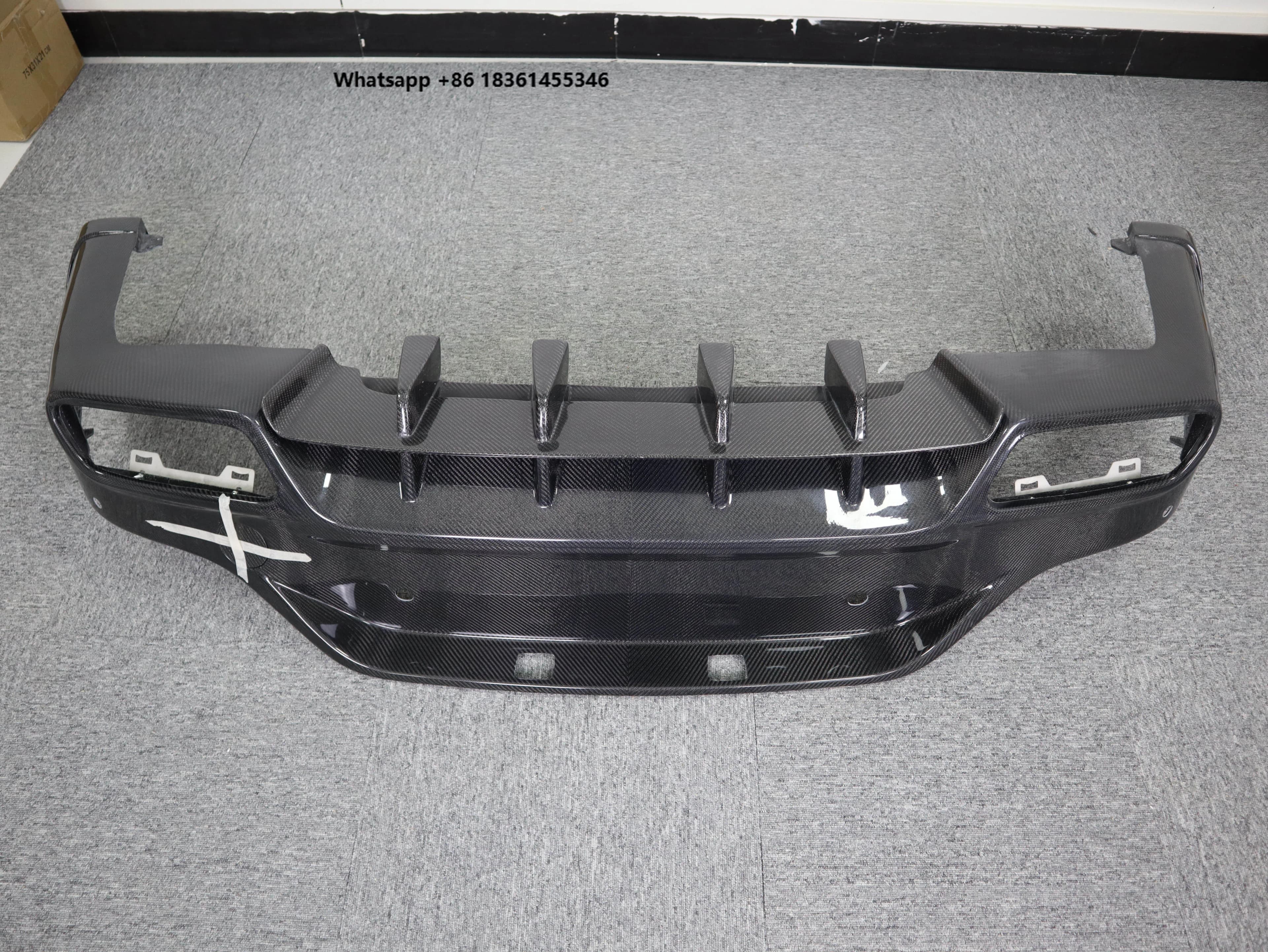 For GLC COUPE 16-21 TOPCAR Style Carbon Fiber Car Bumpers Rear Diffuser