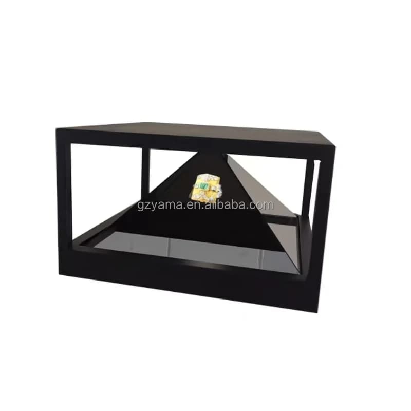 Pyramid Boxes 4 Sided 360 Degree Hologram Pyramid showcase 3D Pyramid Holographic Display