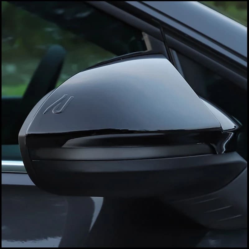 For Volkswagen VW Golf 8 MK8 VIII 2020 2021 2022 Door Side Wing Rearview Mirror Cover Trim With Horn Car Styling Accessories