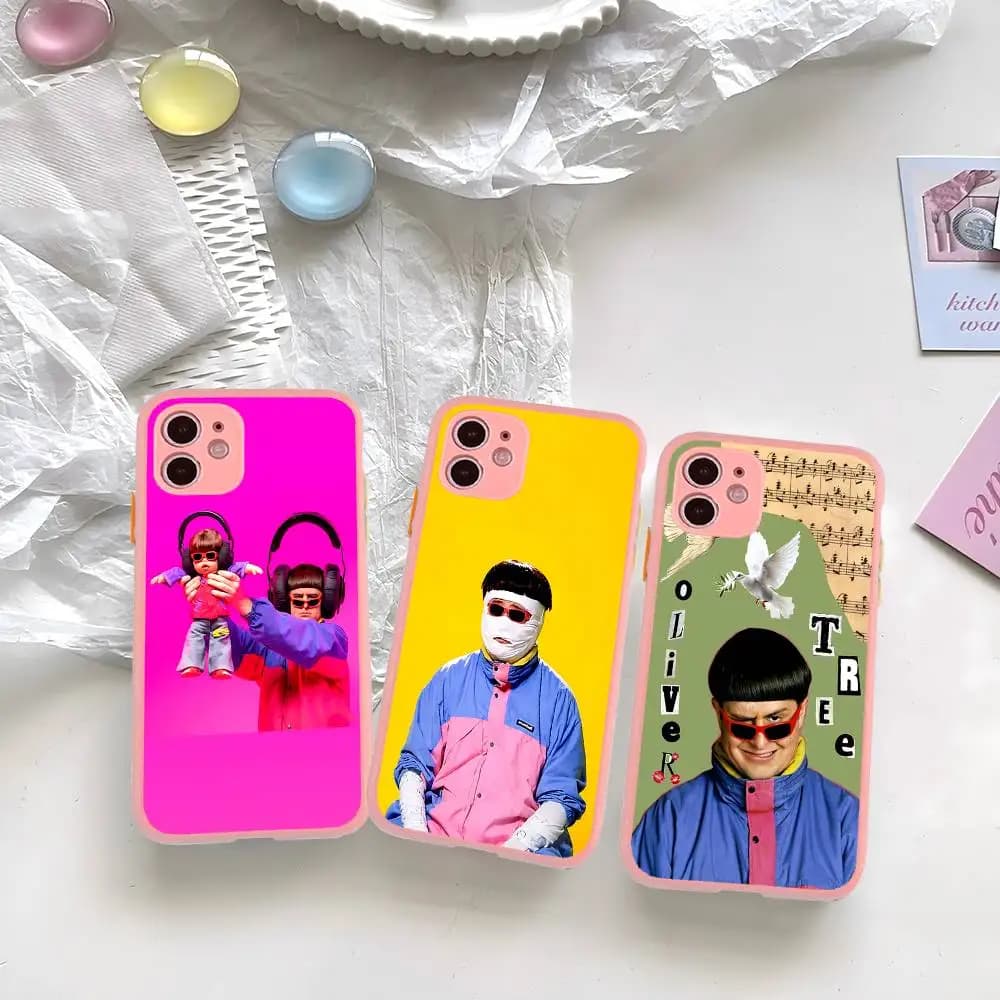Singer Oliver Tree Nickell For iPhone 15 16 Pro Max 11 12 13 14 XS XR X Plus 16E Matte Translucent Phone Cover