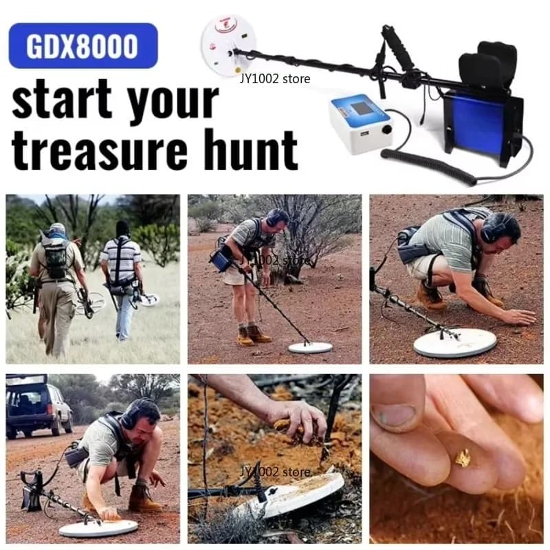 Professional GDX8000 Double D Coil Underground Gold Metal Detector for Gold And Silver Seeking