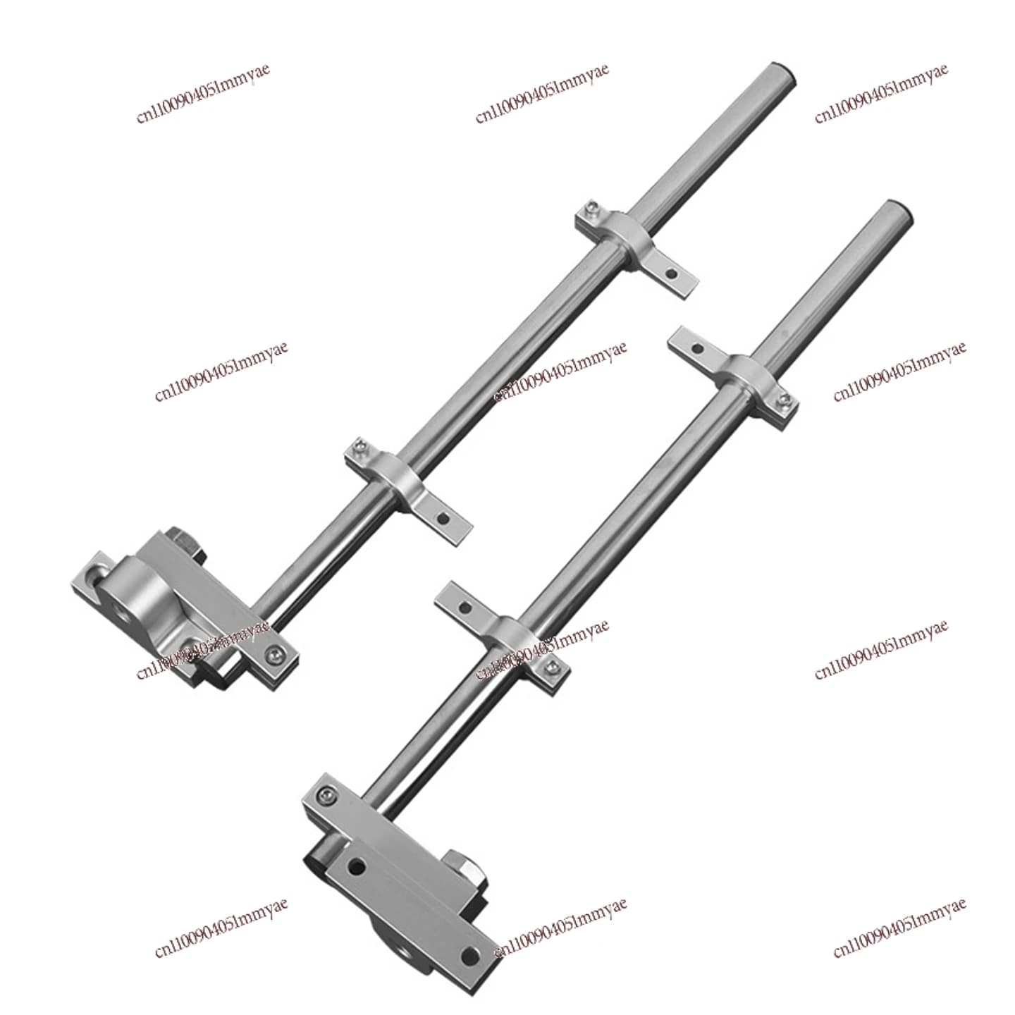 Grating bracket, safety light curtain bracket, pole-shaped aluminum cantilever punch, round pipe fastening rod