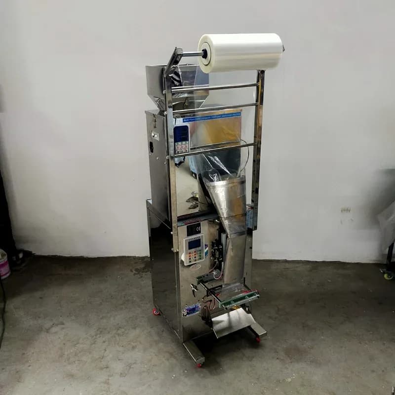 Intelligent Powder Food Filler Grain Cereals Sachet Bag Racking Weighing Filling Machine
