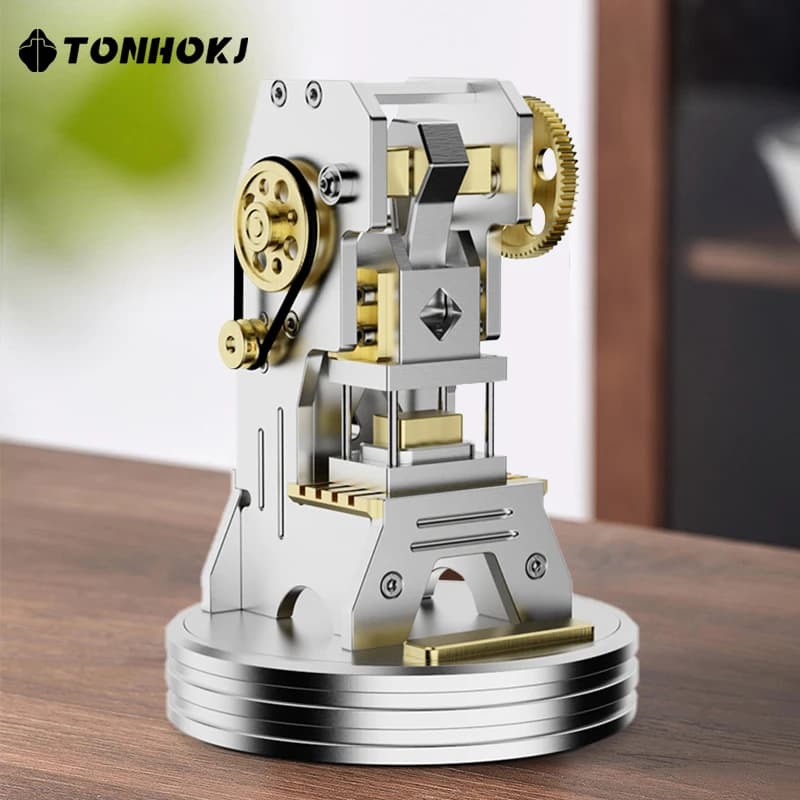 XL Electric Punching Machine Ornament Office Desktop Metal Mechanical Model Craft Gift