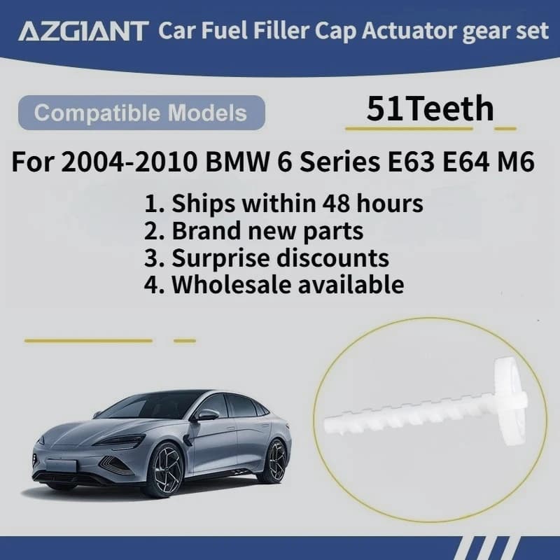 For 2004-2010 BMW 6 Series E63 E64 M6 Car Fuel Filler Cap Actuator gear set New replacement parts 100% compatible Accessories