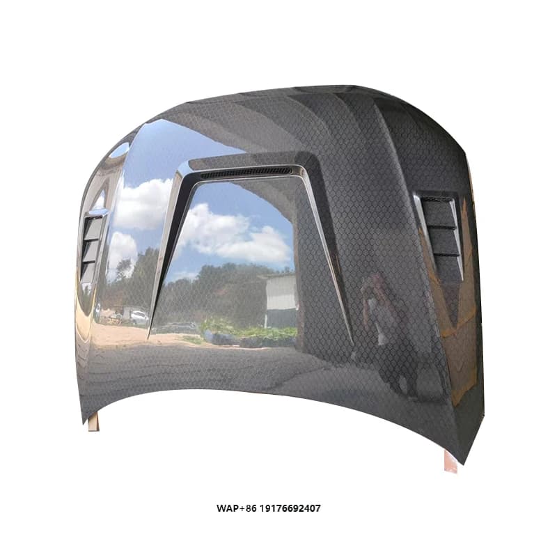 High Quality Honeycomb  Carbon Fiber  Engine Cover Hood forAudi A4 S4 B8.5 Carbon Fiber Honnet  2013-2016