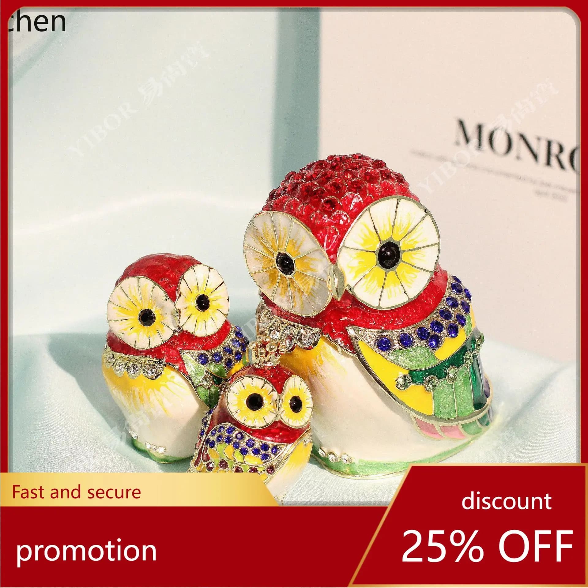 ZML Metal Enamel Scenic Area Craft Creative Home Decorative Ornaments