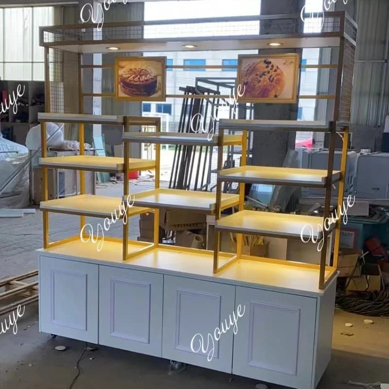 Bread Display Cabinet Cake Shop Model Display Rack Commercial Bakery Shop Shelf Nakajima Cabinet Designer