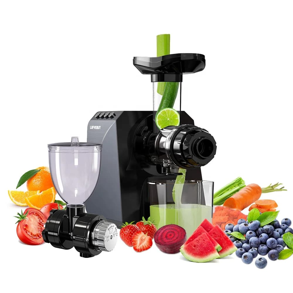 Commercial Multifunctional Cold Press Masticating Electric Slow Juicer Household Use Vegetable Fruit Orange Extractor Juice