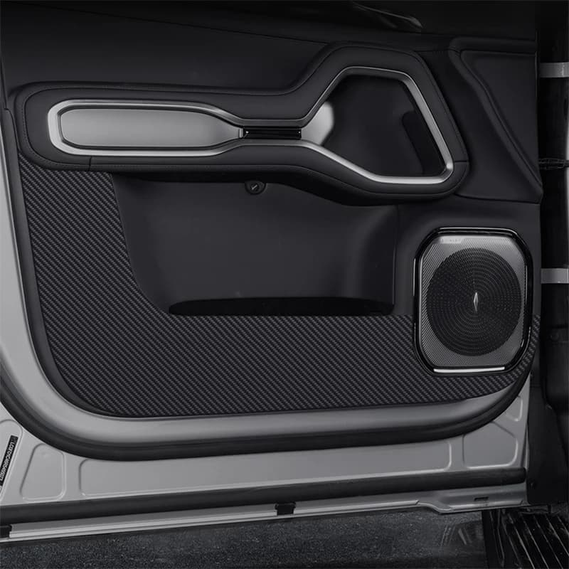 For BYD DENZA B8 Leopard 8 2025 2026 PU Leather Car Door Anti Kick Pad Protection Stickers Cover Protector Trim Film Accessories