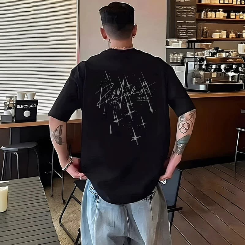 American Trend Short-sleeved T-shirt Round-neck Pure Cotton Top 2026 Summer New Style Fashion Men Women Same Base Layer T-shirt