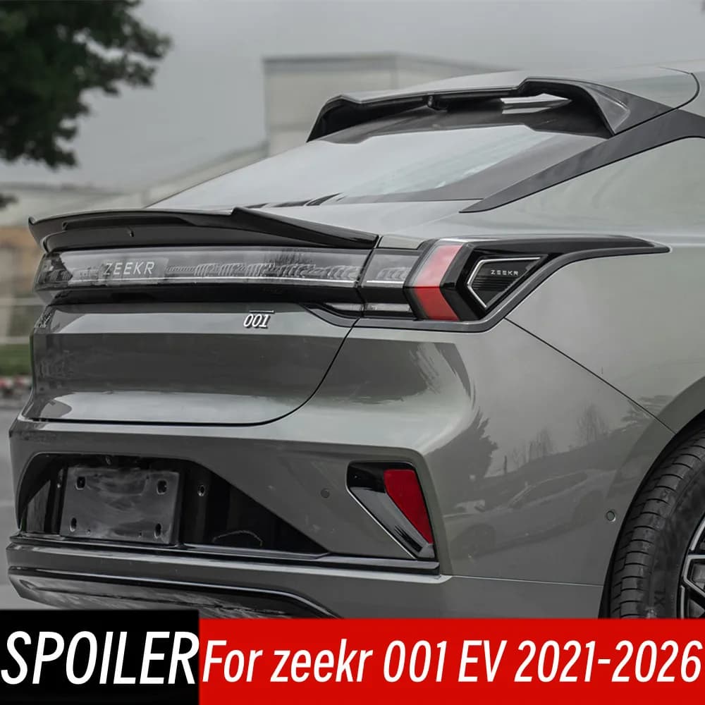 For zeekr 001 EV 2021 2022 2023 2024 2025 2026 Bodykit Car Rear Trunk Lid poiler Wings Car Black Carbon Exterior Accessories