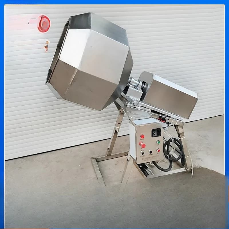 Automatic roller seasoning, alcoholic salt and pepper peanut star anise mixing machine, new seasoning machine