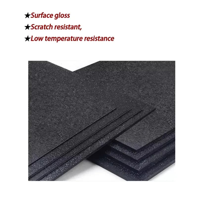 Frosted ABS Sheet Black Coarse Fine Texture Matte Plastic Board 0.5mm 0.8mm 1mm 1.5mm 2mm 3mm 4mm 5mm Thick