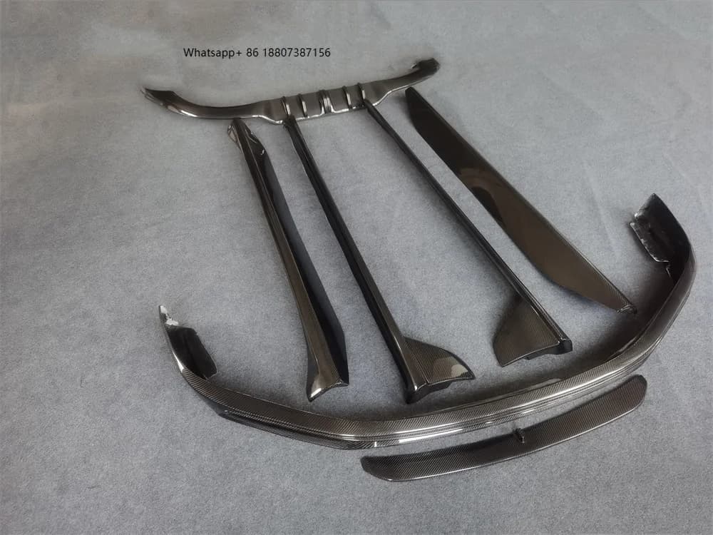 High Quality Carbon Fiber Front Lip Rear Diffuser Side Skirt Body Kit forPorsche 911 992 Upgraded Techart Style Body Kit
